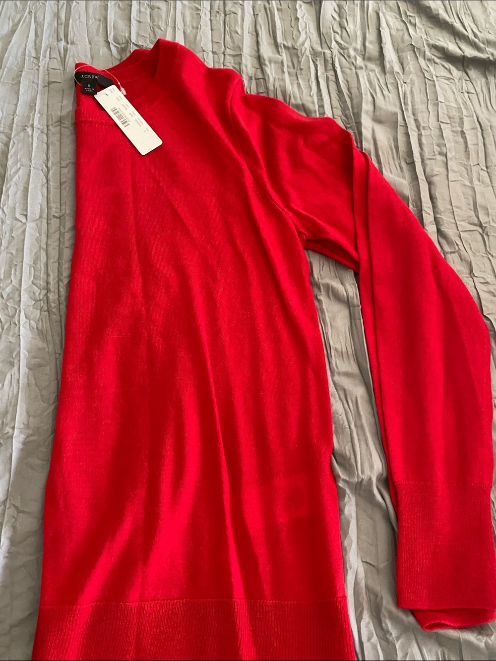 J. Crew Red Crewneck Sweater
